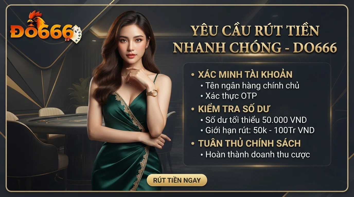 do666 dieu kien can dat de yeu cau rut tien do666 duoc duyet nhanh