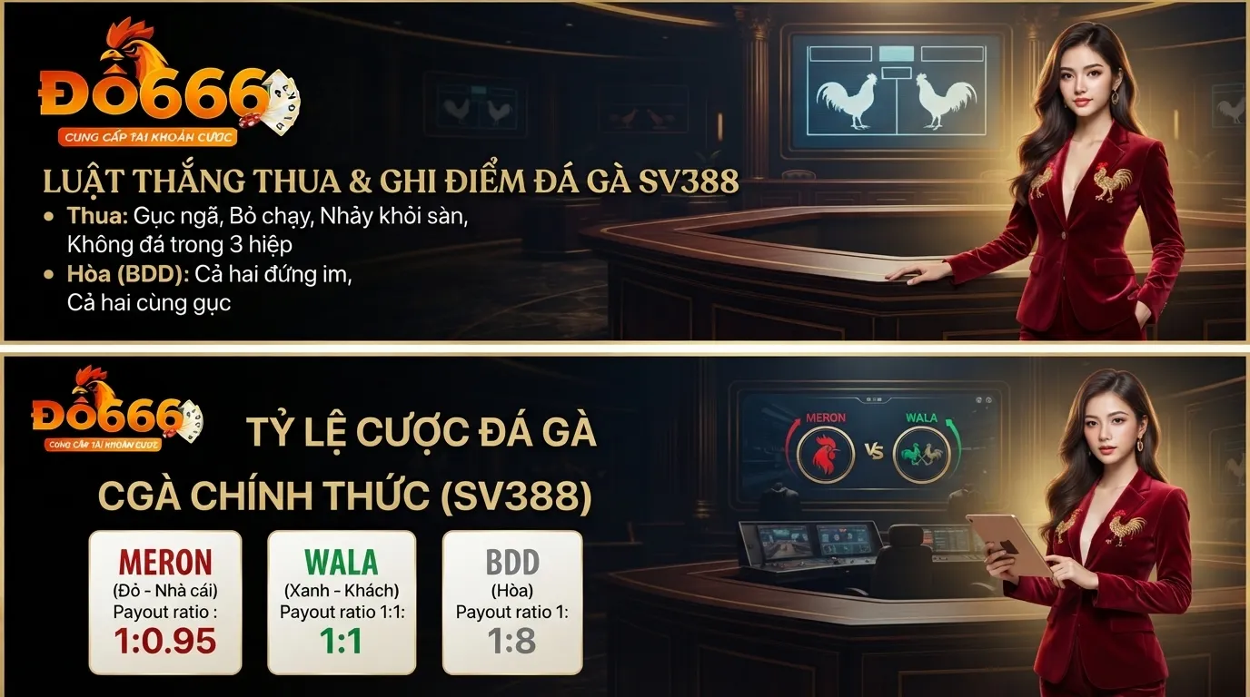 Đá Gà SV388 Là Gì? Hướng Dẫn Xem Trực Tiếp & Đặt Cược An Toàn Tại DO666 do666 luat choi cach tinh diem va cac cua cuoc co ban tai sv388