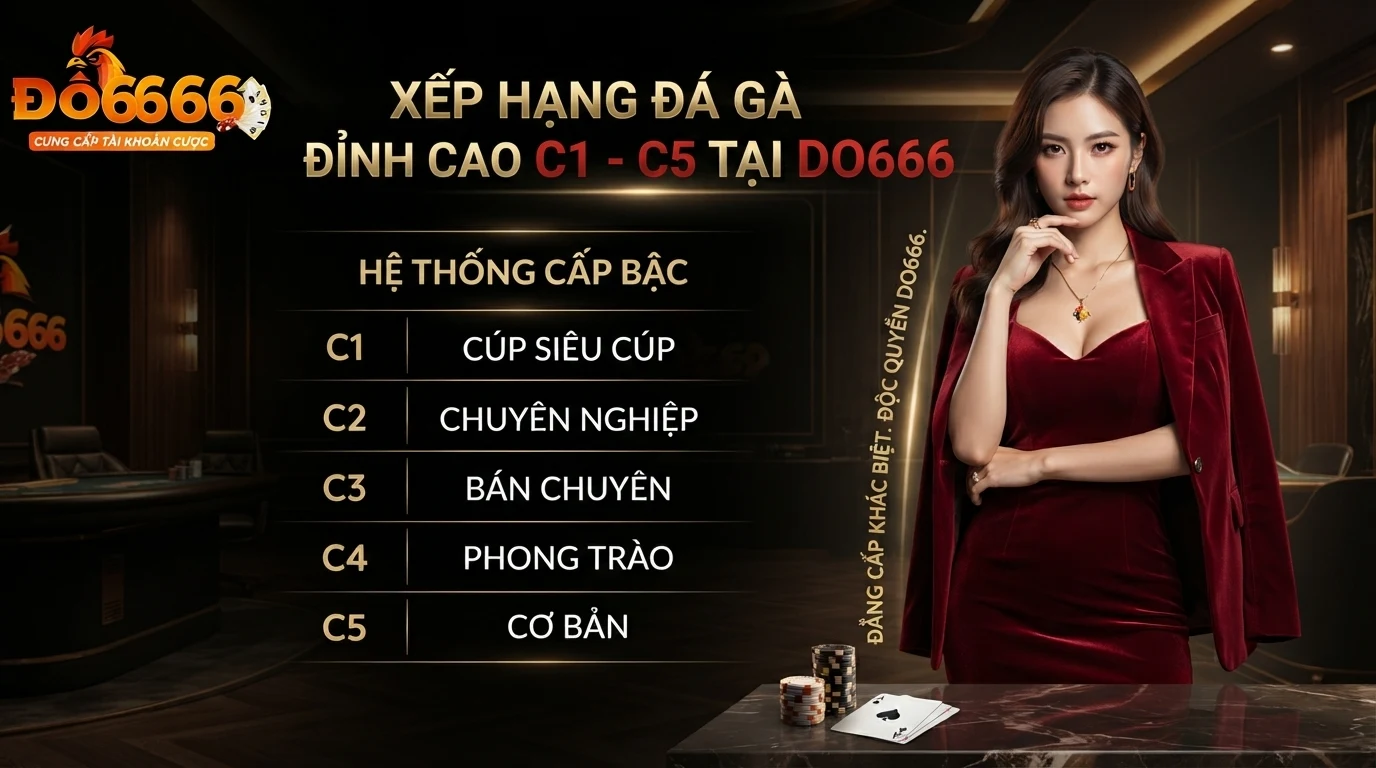 do666 phan hang cac tran da ga truc tiep c1 den c5 tai do666