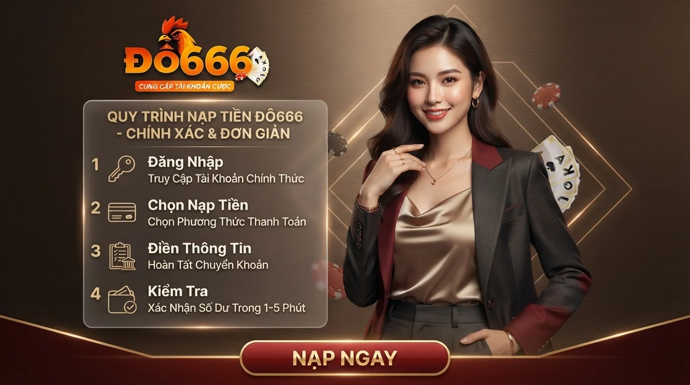 Hướng Dẫn Nạp Tiền DO666 Chi Tiết – Thao Tác Nhanh & Bảo Mật Tuyệt Đối do666 quy trinh nap tien do666 chuan xac qua 4 buoc don gian